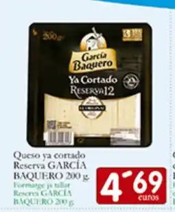 Supermercados Bip Bip GARCÍA BAQUERO Queso ya cortado Reserva oferta