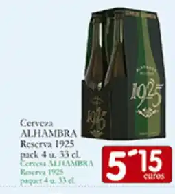 Supermercados Bip Bip ALHAMBRA Cerveza Reserva 1925 oferta