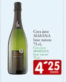 Supermercados Bip Bip MASANA Cava juve brut nature oferta