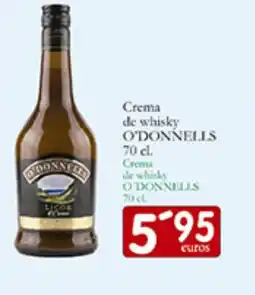 Supermercados Bip Bip O'DONNELLS Crema de whisky oferta