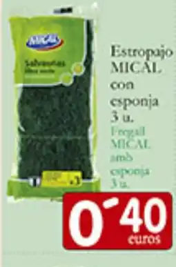 Supermercados Bip Bip MICAL Estropajo con esponja oferta