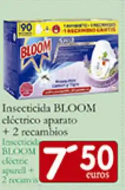 Supermercados Bip Bip BLOOM Insecticida eléctrico aparato + 2 recambios oferta