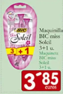 Supermercados Bip Bip BIC Maquinilla miss Soleil miss oferta