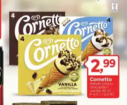 Suma Supermercados CORNETTO Helado clásico, chocolate o vainilla oferta