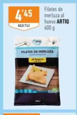 Supermercados Deza ARTIQ Filetes de merluza al huevo oferta