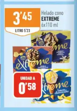 Supermercados Deza EXTREME Helado cono oferta