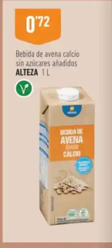 Supermercados Deza ALTEZA Bebida de avena calcio sin azúcares añadidos oferta