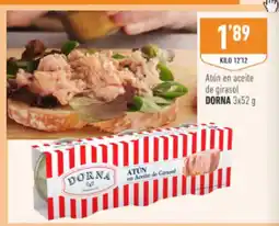 Supermercados Deza DORNA Atún en aceite de girasol oferta