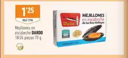 Supermercados Deza DARDO Mejillones en escabeche 18/24 piezas oferta