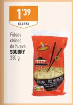 Supermercados Deza SOUBRY Fideos chinos de huevo oferta