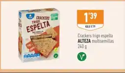 Supermercados Deza ALTEZA Crackers trigo espelta multisemillas oferta