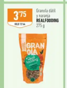 Supermercados Deza REALFOODING Granola dátil naranja oferta