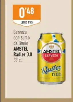 Supermercados Deza AMSTEL Radler 0.0. Cerveza con zumo de limón oferta