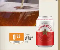 Supermercados Deza ESTRELLA DEL SUR Cerveza oferta