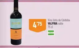 Supermercados Deza VALPINA Vino tinto de Córdoba roble oferta