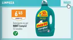 Supermercados Deza NORIT Detergente en gel Complet oferta