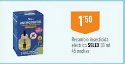 Supermercados Deza SELEX Recambio insecticida eléctrico 45 noches oferta