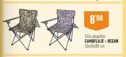 Supermercados Deza CAMUFLAJE OCEAN Silla plegable oferta