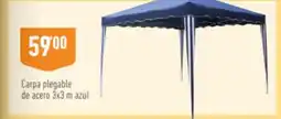 Supermercados Deza Carpa plegable de acero 3x3 m azul oferta