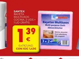 CashDiplo SANTEX Bayetas multiusos cocina oferta