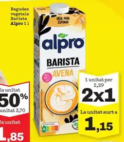 Sorli ALPRO Begudes vegetals Barista oferta