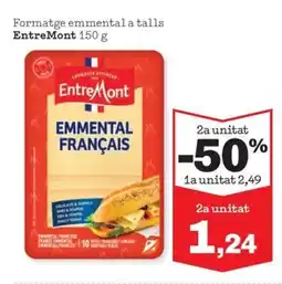 Sorli ENTREMONT Formatge emmental a talls oferta