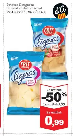 Sorli FRIT RAVICH Patates lleugeres normals o de tomàquet oferta