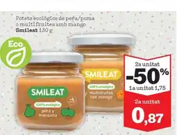 Sorli SMILEAT Potets ecològics de pera/poma o multifruites amb mango oferta