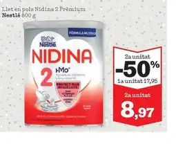 Sorli NESTLE Llet en pols Nidina 2 Prèmium oferta