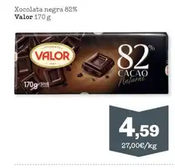 Sorli VALOR Xocolata negra 82% oferta