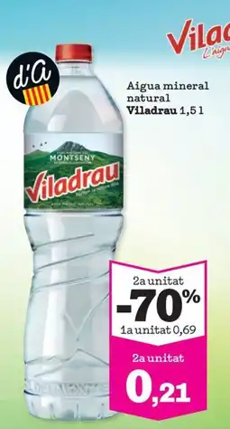 Sorli VILADRAU Aigua mineral natural oferta
