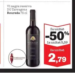Sorli ROUREDA Vi negre reserva DO Tarragona oferta