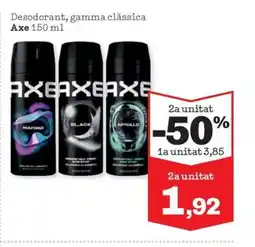 Sorli AXE Desodorant, gamma clàssica oferta