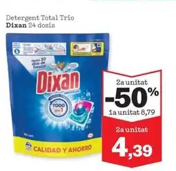 Sorli DIXAN Detergent Total Trio 24 dosis oferta