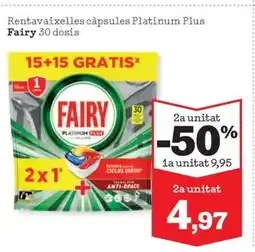 Sorli FAIRY Rentavaixelles càpsules Platinum Plus 30 dosis oferta
