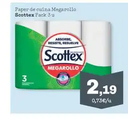 Sorli SCOTTEX Paper de cuina Megarollo oferta