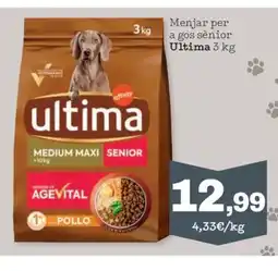 Sorli ULTIMA Menjar per a gos sènior oferta