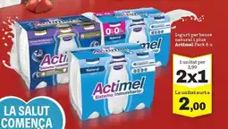 Sorli ACTIMEL Iogurt per beure natural i plus oferta