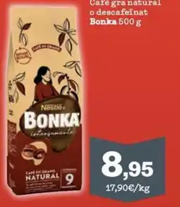 Sorli BONKA Cafè gra natural o descafeïnat oferta