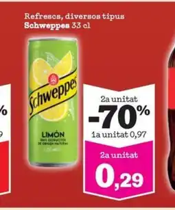 Sorli SCHWEPPES Refrescs, diversos tipus oferta