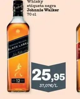 Sorli JOHNNIE WALKER Whisky etiqueta negra oferta