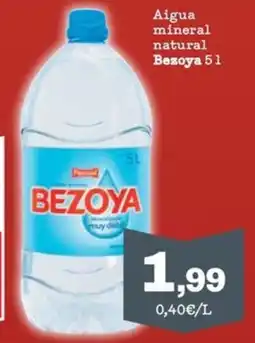 Sorli BEZOYA Aigua mineral natural oferta