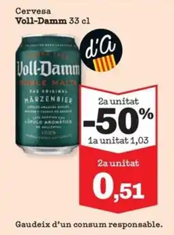 Sorli VOLL-DAMM Cervesa oferta