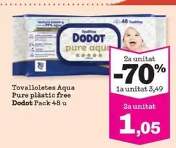 Sorli DODOT Tovalloletes Aqua Pure plàstic free oferta