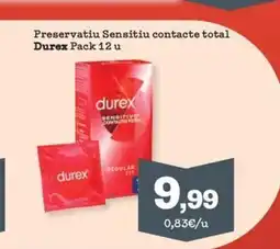 Sorli DUREX Preservatiu Sensitiu contacte total oferta