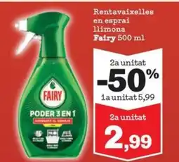 Sorli FAIRY Rentavaixelles en esprai llimona oferta