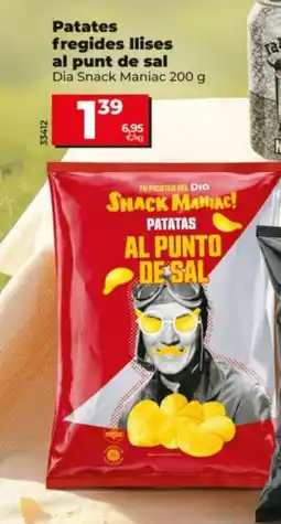 Maxi Dia DIA SNACK MANIAC Patates fregides Ilises al punt de sal oferta