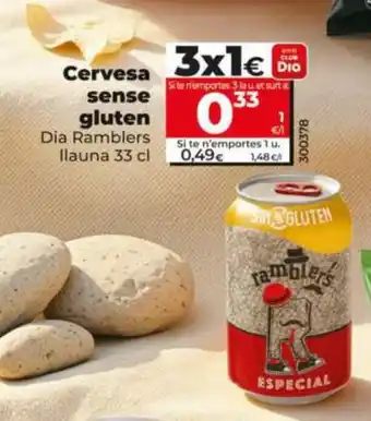 DIA RAMBLERS Cervesa sense gluten