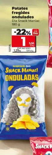 Maxi Dia DIA SNACK MANIAC Patates fregides ondulades oferta