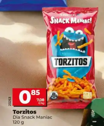 Maxi Dia DIA SNACK MANIAC Torzitos oferta